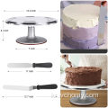 케이크 장식 장식 용품 도구 키트를 턴테이블과 장식
